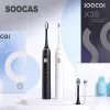 Heads SOOCAS X3S Sonic Electric Toothbrush IPX8 Waterproof 180 Days Battery Life Ultrasonic Teethbrush Ultra Soft Bristles Nozzles