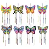 Dekorative Figuren farbenfrohe DIY Butterfly Wind Chime Craft Set for Kids Arts Crafts Garten Dekor Anhänger Home Campanula Dekoration