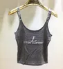 24 Women's Tank Top T-shirt Sticked Letter Flower Ribbon Tank T Op T-shirt Girl 416