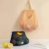 Sacs de rangement mur suspendu sac en tricot creux cuisine fruit végétal oignon pomme de terre en maille de salle de bain de salle de bain
