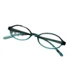 Güneş Gözlüğü Moda Y2K Retro Oval Çerçeve Anti-mavimsi açık camlar tatlı vintage basit kadınlar göz koruma gözlükleri