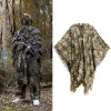 Calzature guguluza camo camoala 3d ghillie traspirante camuffagi aperto poncho outdoor boschivi abiti da caccia Cape da caccia