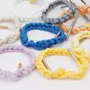 Schoenonderdelen Weioulace mooie handdecoratie 15 kleuren ringvorm sieraden voorkant mode handgemaakte polyester lacets armbanden vast met doos