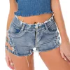 Shorts femininos vendas quente mulher mulher sexy rasgado shorts jeans alta cintura pesar irregular short shorts jeans mujer y240420