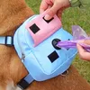 Porte-chiens pour animaux de compagnie Puppy Backpacks avec la laisse Bulid-in Poop Sac Dispentier sans bracele