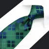 Bogen A92 Green Checkungen extra lange Männer Krawatten Taschentuch 63 "Hochzeitsmodegeschäft