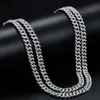 Vente 6 mm Row Vvs Diamond Chain S925 Silver Gra Moisanite Colliers de liaison cubaine