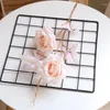 Decorative Flowers Simulated Artificial 2-Head Coated Rose Wedding Hall Home El Living Room Road Guide Flower Arrangement Decoration