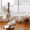 Kitchen Storage 1Pc Nordic Stainless Steel Cup Holder Countertop Mug Display Stand Drinkware Hanging Shelf