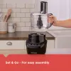 Processori Easy Assembly 8Cup Food Rubr Roborantor, Black, FP4200B Multi Processador de Alimento