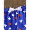 Fun Lingerie, Sexy Women's Blue and White Star Patterned Short Pajama Set