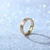 Carter dezelfde stijl zes diamant diamant één personage titanium stalen heren en damesringen modieuze elegante temperament set met diamanten gouden ring sieraden unz0