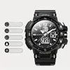 Orologi da polso orologio digitale atletico maschile: display luminoso impermeabile - regalo ideale della fascia di silicone resistente