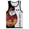 I Love Fitness 3D Printed Tank Top For Men Clothes Hip Hop Fashion Animal Tiger Dog Graphic Vest Funny Gym Sport Waistcoat Tops 240420