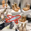 2024 Designer Boots popularne kobiety botki kostkowe luksusowe podeszwy impreza gęsta obcasy 35-40 piesze pustynne smfk gai czarny