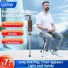 Wojan Seat Sticksable Trekking Trekking Trekking Pole Stick Walking مع كرسي مقعد قابل للطي Al Alboy كرسي C 240412