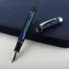 Pens Jinhao High Quality Fountain Pen EF Nib Century 100 Elegant Galaxy Blue Smooth Iridium Fine Tip