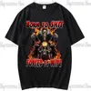 Cool Anime Skul the Born to shit wymuszone 2 wycierane druk tshirt retro hip hop ubrania unisex swobodne koszule 240409