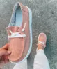 Fitnessschoenen Blwbyl Casual veter canvas Loafers Zomer zacht ademende student meisje lichtgewicht dames sneakers plus maat