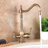 Robinets de cuisine All-Copper Européen Golden Home Purificateur d'eau Direct Drink Wash Wash Basin Robinet
