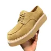 Guangzhou K Italien Men's Men's Low Cut Goodyear Work Pure Handmade Derby Chaussures, Chaussures extérieures à semelles en caoutchouc