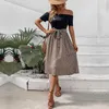 Summer Womens Off Showing Slimd Dress