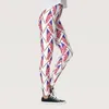 Active Pants Independence Day för kvinnors amerikanska 4 juli tryckt tjocka leggings knälängd bomull söt outfit