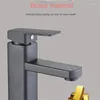 Bathroom Sink Faucets Basin Faucet Cold Tap Single Handle Mixer Black Chrome Deck Mounted Vanity Waterfall Fixture