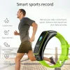 Armband tb02 smart armband bt svar ring hörlurar 2 i 1 v09 trådlös stereo headset hjärtfrekvens blodtryck monitor fitness tracker