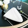 Table Napkin 10pcs 50x50cm Wholesale White Polyester Reusable Tea Towel Wedding Party Christmas Dining Decor