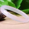 Bangle Factory Wholesale Chalcedon Agate Armband ljusrosa kvinnors smycken