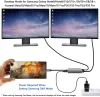 Drukarki 4K UHD Wyświetlacz do Book Pro Air USB Hub z podwójnym HDMI MST Exter 2 Monitors USB 3.0 Hub Dock Type C Adapter PD Szybkie ładowanie