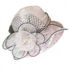 Bérets Beach Bowler Hat Cloque pour les femmes Party Girls Mariage Soleil Summer 449b