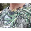 Tillbehör Sommar Solproof Green Leaves Bionic Camo Jakt Fiske Tshirt utomhus Quickdrry Breatoble Photography Birdwatching Clothes