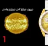 OM9 Bioceramic Planet Moon Mens Watche Pełna funkcja Chronograph Quarz Watch Mission to Mercury 42 mm nylon luksusowy zegarek limitowany edycja Master Wristwatches Swt
