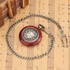Pocket horloges handgemaakt retro horloge unisex skelet automatisch mechanisch Romeins nummer wijzerplaat hanger fob klokketen reloj cadeau