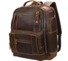 Zaino per men039s vintage in pelle piena vintage da 156 pollici da 156 pollici da daypack di grande capacità Travel campeggio da campeggio 24L Rucksack9452187