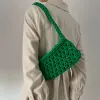 Сумки ручной валотной веревочный мешок для вязания крючком в крючке с вязаной вязаной сумкой женская сумка для плеча.