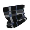 Radsportkappen Winter gestrickte Gesichtsmaske Outdoor Plaid warme Männer Doppeldecke Polar Fleece Windproof Ski Fahrradschleife Schal Männlicher Hals