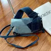 Coréen élégant 2024 tendance vintage dames femelles sacs de chute patch rétro jean jean bourse et sac à main pour les femmes