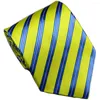 Bow Ties Blue Purple Striped Novelty Design Silk Wedding Tie för män Gift Mens Slitte Business Party Drop