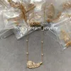 Bouchero Silver Earring Plume de Paon Peatock Feathers Designer Logo Luxury Fine Bijoux Diamond Pave Signet de mariage pour couple