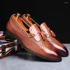 Dress Shoes Men Leather Casual Men's Classic Business Oxford Mens Loafers Soft Moccasins Wedding Driving Flats