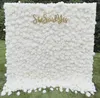 Flores decorativas de 8x8 pés de flor de flor de flor rosa floral 3d roll up pano painel branco