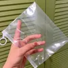 Storage Bags 5/10pcs Clear Bag Zipper Punch Portable File School Supplies Holder Cosmetic Organizer Pocket Travel Category Desk