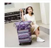Transportkvinnor mjuk affärsreseväska med hjul rese vagn bagageväska kvinnor bär på hand bagage rullande bagage resväska