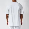 Hochwertiger Herren-T-Shirt 100% Baumwoll-T-Shirt Frauen Frauen Feste Farbe Basic Casual Clothing große Größe kurzärmel schwarz weiße Top 240421