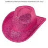Berets Glitter Cowboy Hat Western Jazzs Party Femme Cowgirl Drop