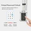 Kontrollera fingeravtryck Smart cylinderlås Lösenord Biometriskt elektroniskt dörrlås med kod Digital knappsats Hem Intelligent Lock Airbnb