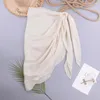 Kjolar ett förkläde sexig strand kvinnors chiffong split semester kjol